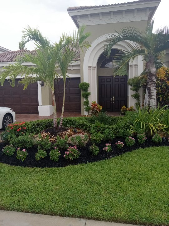 Finished landscaping Boynton Beach FL